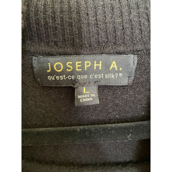 Joseph A. Womens Black Turtleneck Sweater L Rayon Blend Oversized Lightweight - Picture 4 of 7